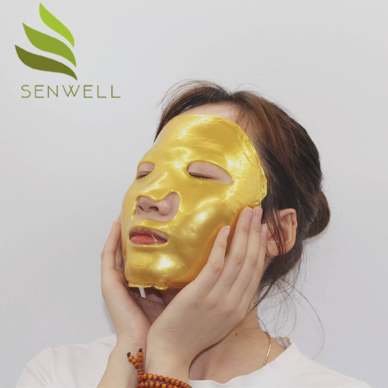 Custom Hyaluronic Acid Organic Natural Skin Care For Collagen Sheet Private Label Korean Gold Face Mask