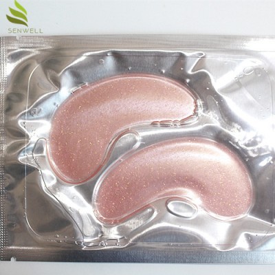 Oem Puffy Collagen Hydrogel Mask Under Pink Gel Gold Eye Patches